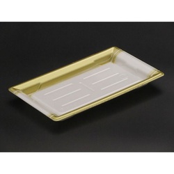 リスパック 刺身容器 ふれあいL 20-12B とう箔金 本体