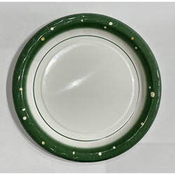 紙皿 水玉柄デザインペーパープレート(中) ペーパーウェア