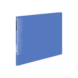 クリヤーブックウェーブカット　固定式Ａ３横２０Ｐ青