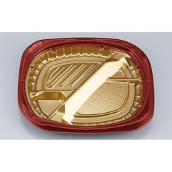 シーピー化成 弁当容器 CBFまろん8S-1 GR 本体