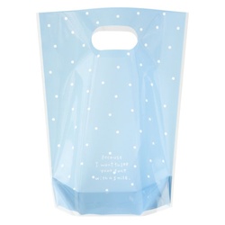 スタンド袋 ドットPPスタンドバッグ ブルー-2(50枚) ヘッズ