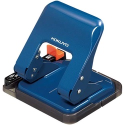 ２穴パンチ　ラクアケ　２５枚穿孔　ブルー　３個