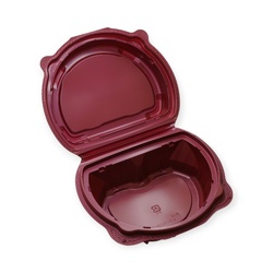 弁当容器 TA半月-150A(75) 赤 アクタ