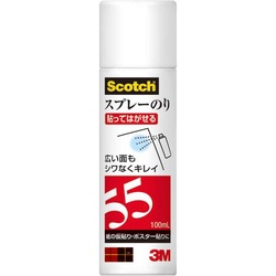 スプレーのり５５　１００ｍｌ　再接着タイプ