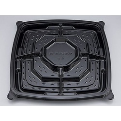 シーピー化成 オードブル容器 NU盛ブル35-35 黒本体