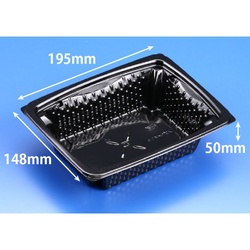 リスパック 惣菜容器 バイオカップ ツブNK40B 黒 本体