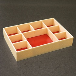 折箱 創作膳 80-55 9B 関東杉 共蓋付 アライ