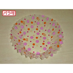 セイコー おかずカップ ラミケースOPP10F 水玉柄(赤) 500枚