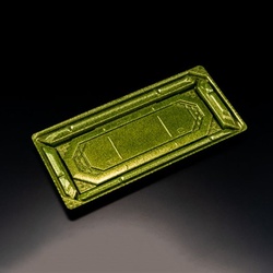 リスパック 刺身容器 バイオPS 美枠 25-12B ステラグリーン 本体