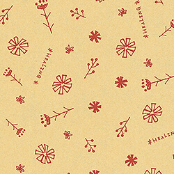 【廃番商品】包装紙 ハトロン判 半才 ハーブフラワー Ｒ