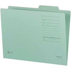 個別フォルダーＦタイプカラーＡ４　緑　１０枚