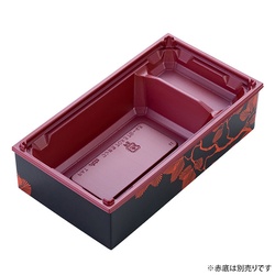 アクタ 仕出し弁当容器 ワン折重70×37 B-43 茜松 縁