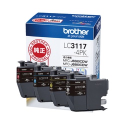 純正インク　ＬＣ３１１７−４ＰＫ　４色パック