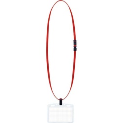 【廃番商品】名札セット　ＰＥＴ・名刺　赤