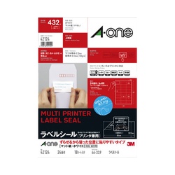 ラベル兼用ずらせる　Ａ４判２４面　四辺余白１８枚