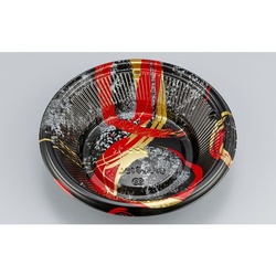 【廃番商品】シーピー化成 どんぶり容器 BF丸丼19L 陶輪赤 本体