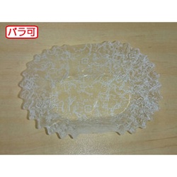 セイコー おかずカップ ラミケースOPP 小判6号 雲龍柄(白) 500枚