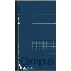 キャンパススリムＢ５（カットオフ）５ｍｍ方眼×５冊