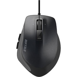 有線５ボタンブルーＬＥＤマウス　ブラック