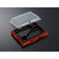 中央化学 折箱 CWA 22-17C 黒-ちぎり (ボ) 蓋セット