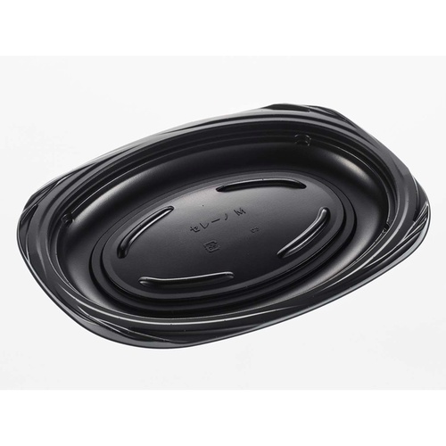 軽食容器 セレーノ M(エネピスS1)黒 デンカポリマー