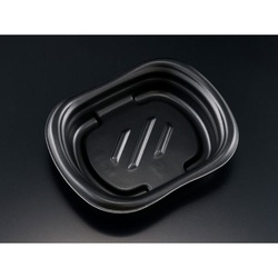リスパック 惣菜容器 ホット ほんわか 16-13B 黒 本体