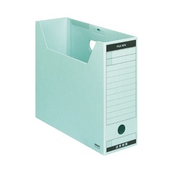 ファイルボックス　Ｂタイプフタ付　Ａ４横　青