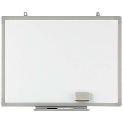 樹脂枠ホワイトボード　グレー枠４５０×６００ｍｍ