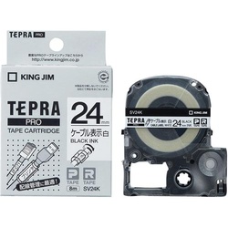 テプラ　ＰＲＯテープ　ケーブル表示用白２４ｍｍ