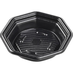 惣菜容器 MFPグラブ八角 18-18(40) 本体 黒 エフピコ