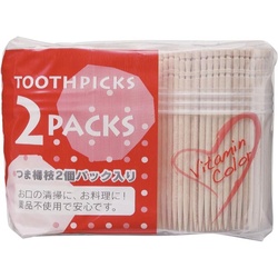 爪楊枝 ビタミンカラー楊枝 L-400×2P やなぎプロダクツ