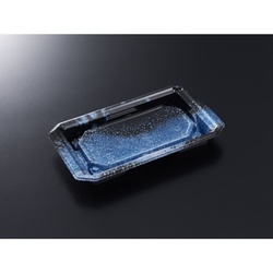 中央化学 寿司容器 HS澄板18-11 天目B-BK 本体