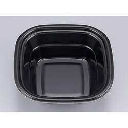 シーピー化成 どんぶり容器 TN角丼17 黒 本体 発泡