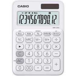 カラフル電卓　ＭＷ−Ｃ２０Ｃ−ＷＥ　ホワイト