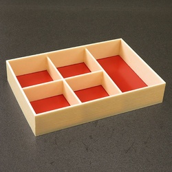 折箱 創作膳 80-55 5A 関東杉 共蓋付 アライ