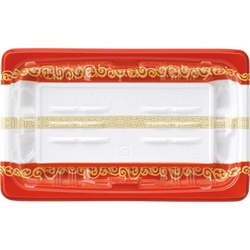 惣菜容器 FTプレイン18-11(20) 唐草紋 エフピコ