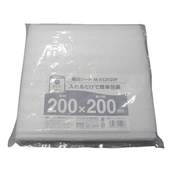 【廃番商品】シート緩衝材200mm×200mm　白　【ＩＲＩＳ ５７３１８３ 緩衝シート 袋タイプ １０枚入り】