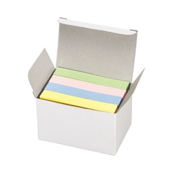 再生紙ふせん＜Ｋ２＞７５×１２．５ｍｍ４色　２０冊