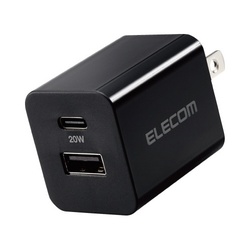 ＡＣ充電器　２０Ｗ　小型　ブラック