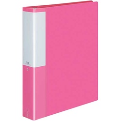 クリヤーＢポジティ替紙式桃Ａ４縦背幅５３ｍｍ８冊