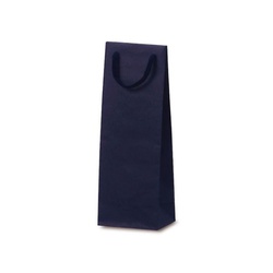 紙手提袋 1021 手提袋 T-W カラークラフト ネイビー ベルベ