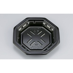 惣菜容器 BFデリハチ18-18 黒 本体 シーピー化成