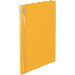 クリヤーブックＫ２　固定式Ａ４縦１０Ｐ橙１０冊