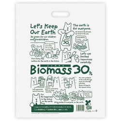 ポリ手提げ エコクマPEバッグ 30％-2(100枚) ヘッズ