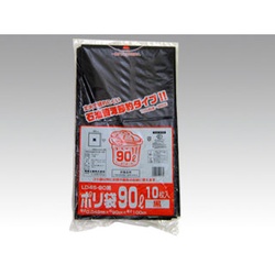 LDゴミ袋 ポリ袋(ゴミ袋) LD45-90 黒 10枚入 福助工業