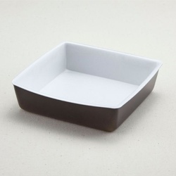 弁当容器 角折 45(本体)黒 内白 青葉紙業