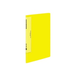 クリヤーブックウェーブカット　固定式Ａ４縦１０Ｐ黄