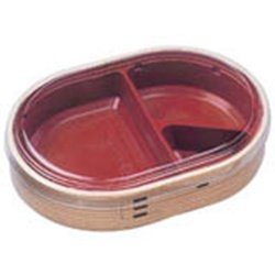 エフピコ 弁当容器 WU-407(R) 透明蓋付 セット わっぱ