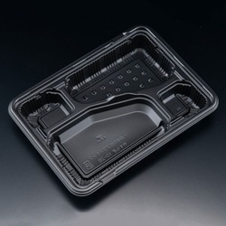 リスパック 弁当容器 バイオデリカ やすらぎ10-2B 本体 黒