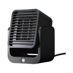 コンパクトセラミックヒーター３００Ｗ　ブラック